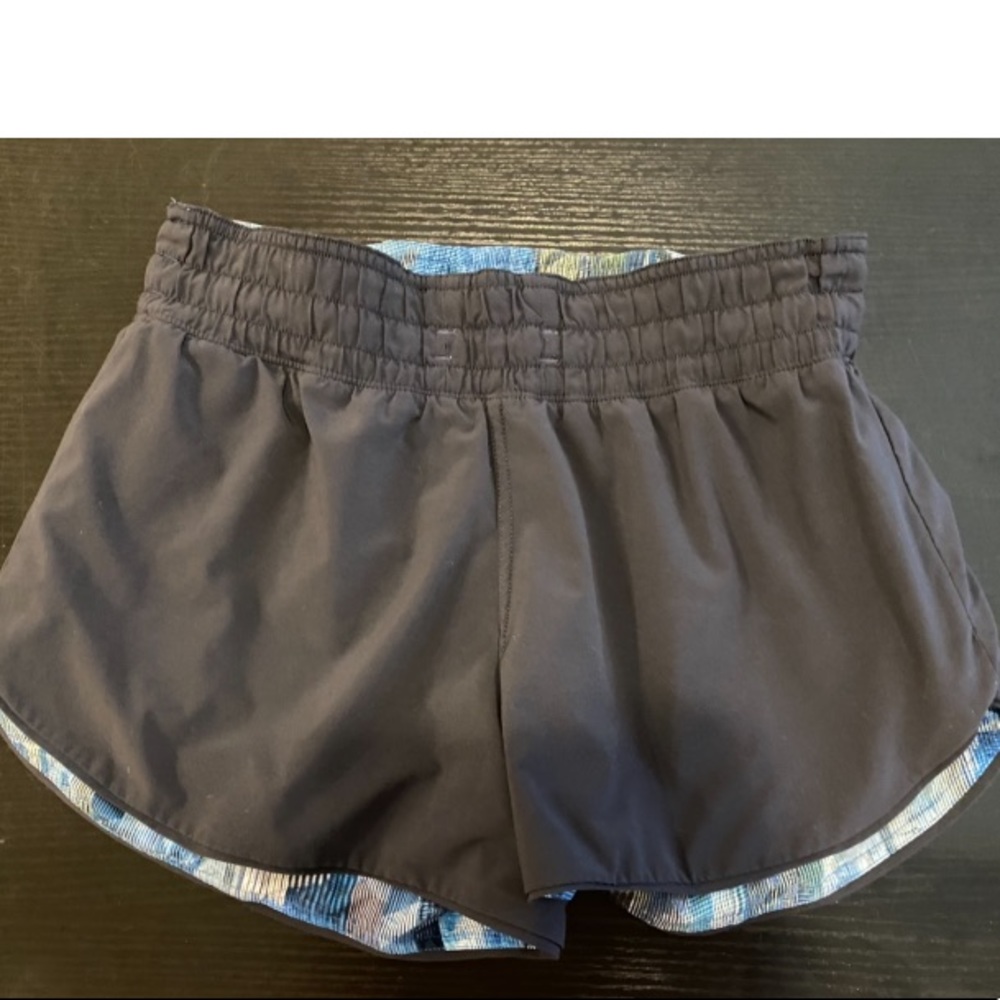 Reversible size 6 lululemon shorts 3” inseam